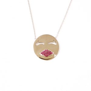 Emoji kiss 925 silver