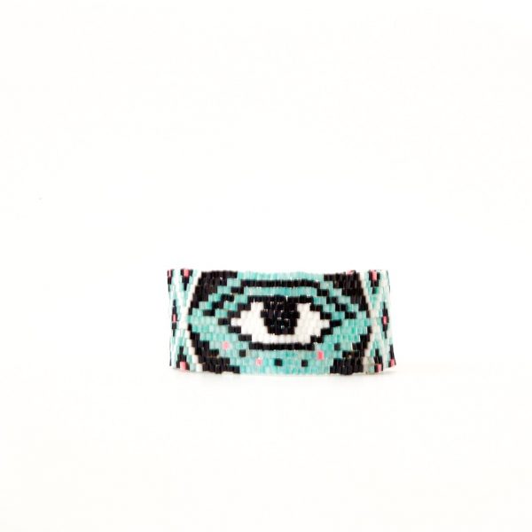 Beaded Turquoise Eye Bracelet